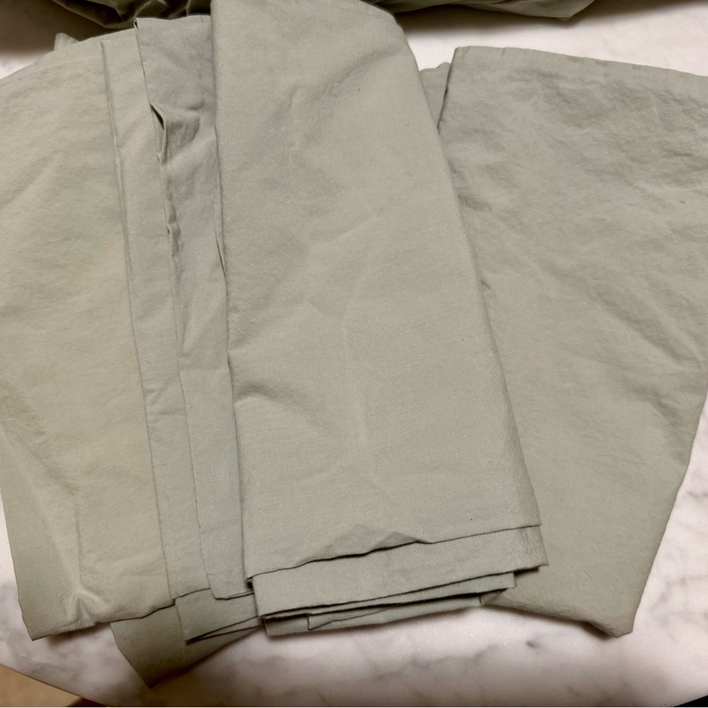 Parachute Blue-Green King Sheet Set w 3 Pillowcases - Picture 2 of 8